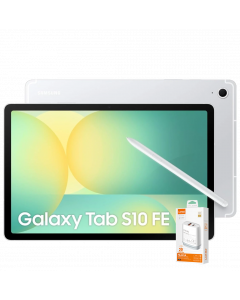 SAMSUNG GALAXY SM-X526B TAB S10 FE 5G 256GB +12GB RAM 10.9 INCH + FREE BLUTEK 32 INCH TV & LDNIO FAST CHARGER ADAPTER + KEYBOARD COVER