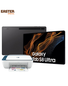 SAMSUNG GALAXY TAB S8 ULTRA 5G 256GB 8GB RAM 14.6 INCH - GRAPHITE + FREE HP PRINTER