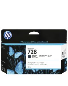 HP 728 130-ml Matte Black DesignJet Ink Cartridge