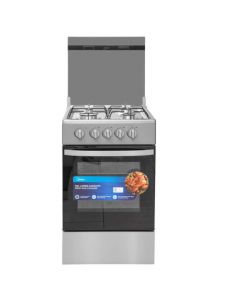 MIDEA GC SP5055T082-S 50X50 4 BURNERS GAS COOKER - SILVER MIRROR