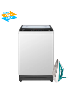 TCL L8KG F708TL TOP LOAD WASHING MACHINE - SILVER + FREE SENCOR STEAM IRON